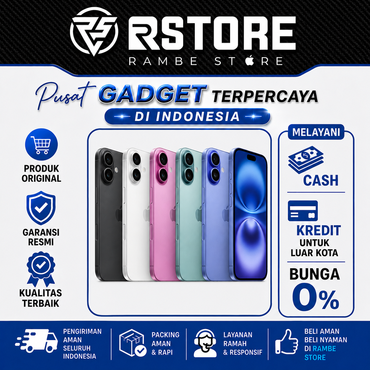 IPHONE 16 NEW GARANSI RESMI INDONESIA 